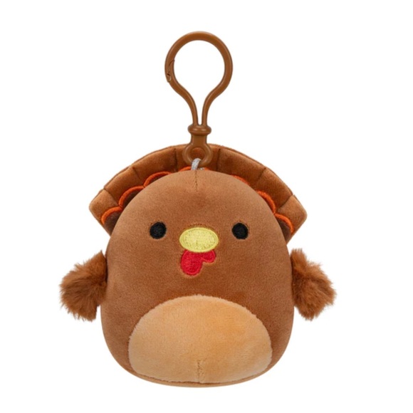 NWT 8” Terry the Turkey & 3.5” Clip Thanksgiving Squishmallow Set - Picture 3 of 3